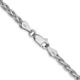 thumbnail image 3 of Solid 14K White Gold 4mm Parisian Wheat with Lobster Lock Chain - 24", 3 of 8