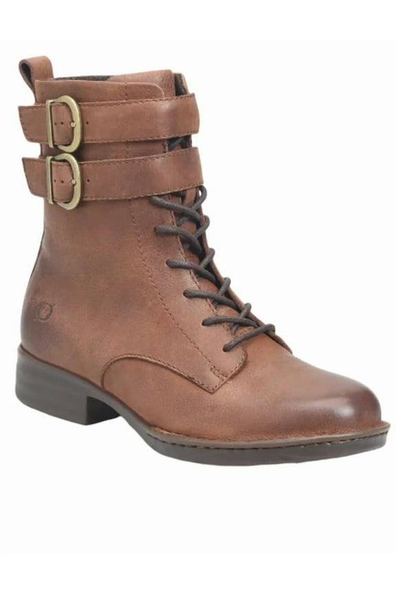 Women's Camryn Lace-Up Boot, (Brown Leather) (9)