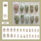 thumbnail image 5 of Kit de uñas postizas Press On Wuhetyo de 24 piezas con diseño floral 3D y perlas, 5 of 7