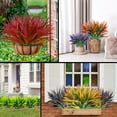 thumbnail image 5 of 8 Pcs Outdoor Fake Plants UV Resistant Artificial Tall Grass Plants Faux Tropical Flowers Bushes Décor Fall Winter Summer Planters Patio Front Door Porch Plastic Greenery & Shrubs Decoration, 5 of 5