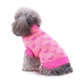 thumbnail image 2 of Wisremt Pet Comfortable Sweater With Love Heart Pattern For Small Medium Dogs, Puppy Warm Winter Costume, 2 of 11