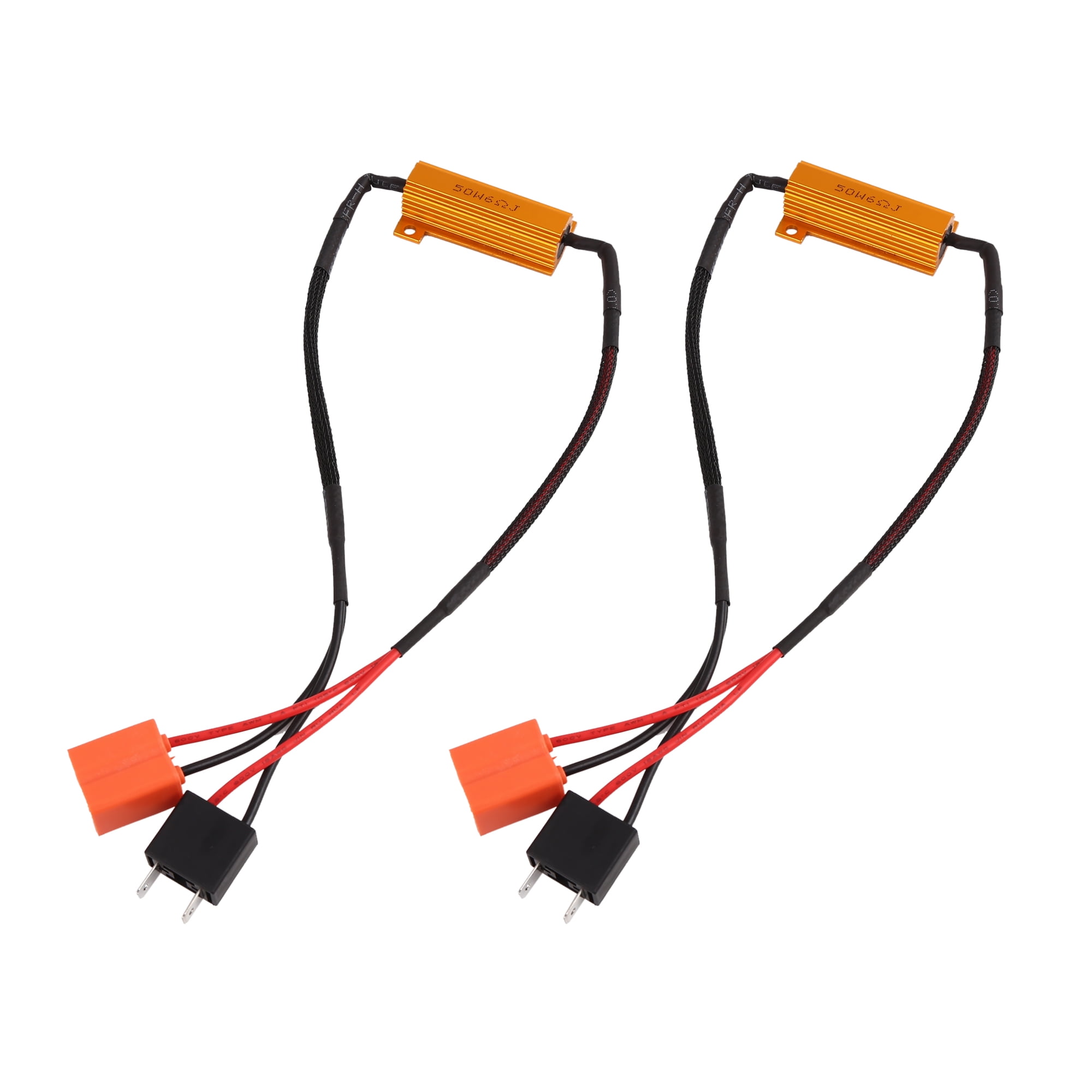 2pcs H7 Led Foglight Canbus Anti Flicker Resistor Error Code Car