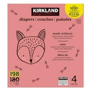 Kirkland Signature Diapers Size 4 (22-37 Pounds) 198 Count