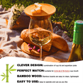thumbnail image 6 of 4 PCS Wine Glass Covers Wood Drinking Glass Lids to Keep Bugs Out Wood Water Glass Toppers Keeps Debris and Dust, 6 of 7