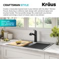 thumbnail image 5 of KRAUS Allyn Pull-Out Single Handle Kitchen Faucet in Matte Black, 5 of 14