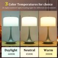 thumbnail image 4 of 3W Cordless Mushroom Table Lamp Nightstand Mushroom Lamp 2000mAh Battery 3 Levels Dimmable Bedroom Living Room Retro Bedside Lamps, 4 of 9