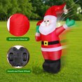 thumbnail image 3 of Firstness 4ft Christmas Inflatables Remote Control Santa Claus Car,Christmas Blow Ups with Light and Sounds,Indoor Outdoor Decoration, 3 of 10