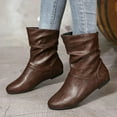 thumbnail image 2 of Women's Ankle Boots - with Comfortable Low Heel & Anti-slip and wear-resistant Outsole, 2 of 13
