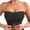 Black, variant on Tshirt Bras for Women Strapless Seamless Push Up Neckline Silicone Band Breathable Comfortable Support Coffee M
