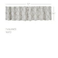 thumbnail image 2 of VHC Brands Frayed Lattice Curtain Valance, Oatmeal, 16x72, 2 of 7