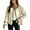 Beige, variant on Uaswgudfs ​Women's Autumn/Winter Relaxed Fit Open Front Coat: Decorative Stitching Detail for Chic Layering Essential​
