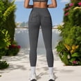 thumbnail image 5 of High Waist Full-Length Leggings for Yoga and Everyday Comfort- Small, Gray, 5 of 6