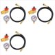 thumbnail image 1 of 3X Kit de Reparación de Tanque de Aire con Válvula de Seguridad, Manómetro y Kit de Ensamblaje de Manguera de Tanque de Aire de 4 Pies para Tanque de Transporte Portátil, 1 of 7