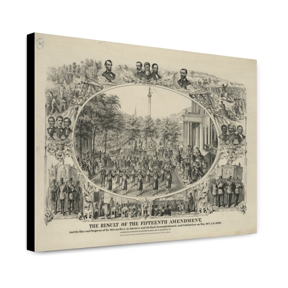Canvas Print: The Result Of The Fifteenth Amendment, And The Rise And Progress Of