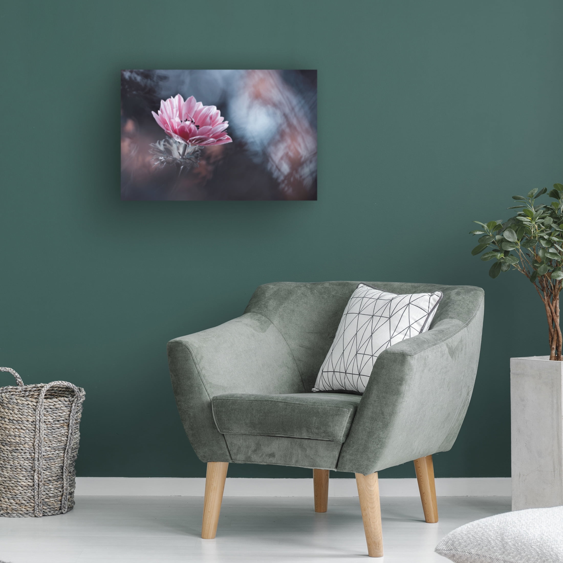 Canvas Wall Art - Fabien Bravin 'Anemone' Wall Art for Living Room, Bedroom, or Office D?cor by Trademark Fine Art - 19 x 12 Inches