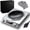 1 PCS Silver, variant on 3500-Watt Induction Hob, 10 Temperature Settings, Electric Commercial Induction Cooktop with Concave Heating Coil, IPX4 Splash Resistance Electric Stove, for Home/Commercial