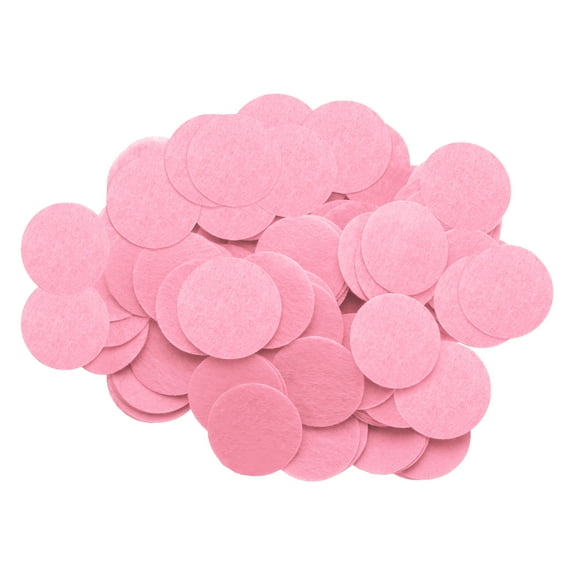 200Pcs Felt Circles for Crafts 1-3/8 Inch Felt Pads for DIY Handcraft Pink