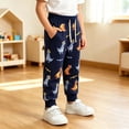 thumbnail image 4 of Spazoro Toddler Boys Sweatpants with Pocket, Cute Print Baggy Elastic Drawstring Waist 100% Cotton Causual Joggers Pants for Sports Multicolor Size 4-5 T, 4 of 6