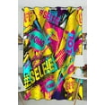 thumbnail image 1 of EREHome comic speech bubbles Blackout Window Curtain Drapery Panels 52x84 Inch One Piece, 1 of 1