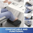 thumbnail image 6 of Foot Rest for Under Desk at Work-Versatile Foot Stool with Washable Cover-Comfortable Footrest with 2 Adjustable Heights for Car,Home and Office to Relieve Back,Lumbar,Knee Pain-Black, 6 of 6