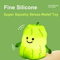 thumbnail image 5 of YUNOVA Bitter Melon Pat Light - Squishy Stress Relief Night Light, 3-Level Adjustable Touch Sensor Lamp with 70H Runtime, Safe Silicone for Kids Adults Bedroom Desk Decor, 5 of 7