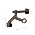 thumbnail image 4 of Design House Accessoires 181792 Standard Charnière Goupille Butée de Porte, Lot de 5, Bronze Huilé, 5 Unités, 4 of 4