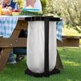 thumbnail image 6 of Heavy Duty Black Trash Bag Portable Trash Bag Holder Stand with 7 Bags - Collapsible Trash Can Camping, RV, Kitchen, or Tailgate Party Garbage Bag Holder, 6 of 7