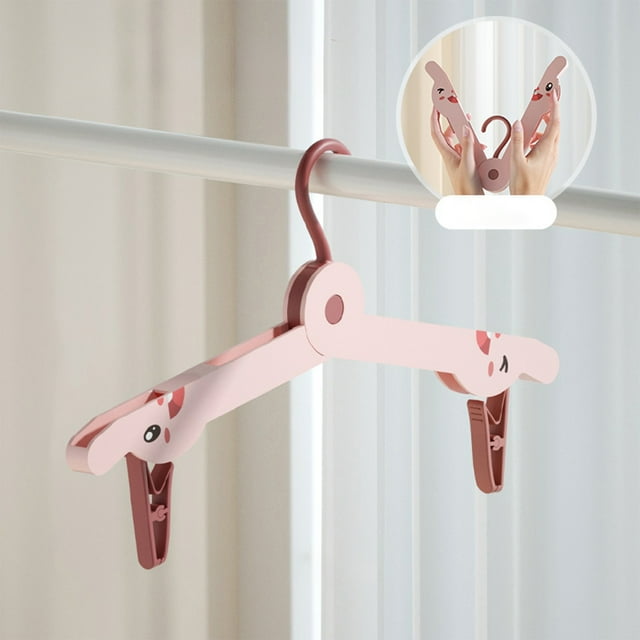 Xihbxyly Percha Plegable, Organizador de Ropa Portátil Que Ahorra Espacio, Percha de Viaje Multiusos, Construcción de Plástico Resistente, Ideal para Acampar Al Aire Libre En Casa, Solución de Secado