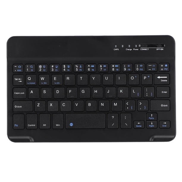 Teclado Bluetooth Inalámbrico De Aleación De Aluminio Ligero Delgado De 7-8 Pulgadas Para Android Ios Win Negro Noticed EL006930-00
