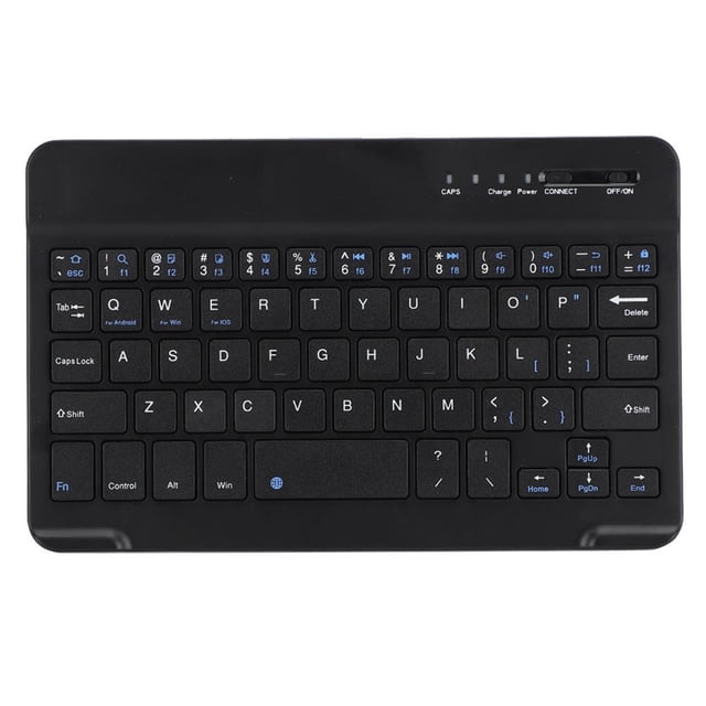 Sidaley Teclado Bluetooth inalámbrico de aleación de aluminio ligero delgado de 7-8 pulgadas para Android WIN negro Juegos de teclado y mouse para computadora
