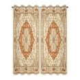 thumbnail image 2 of nqOlkjepod Outdoor Curtains for Patio Waterproof, Orange Boho Outdoor Privacy Panels Grommet, Ethnic Geometric Southwestern Vintage Blackout Outside Curtains for Porch/Cabana 54"x108", 2 Panels, 2 of 8