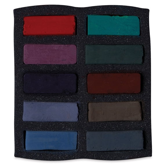 Art Spectrum Extra Soft Square Pastels - Darks, Set of 10