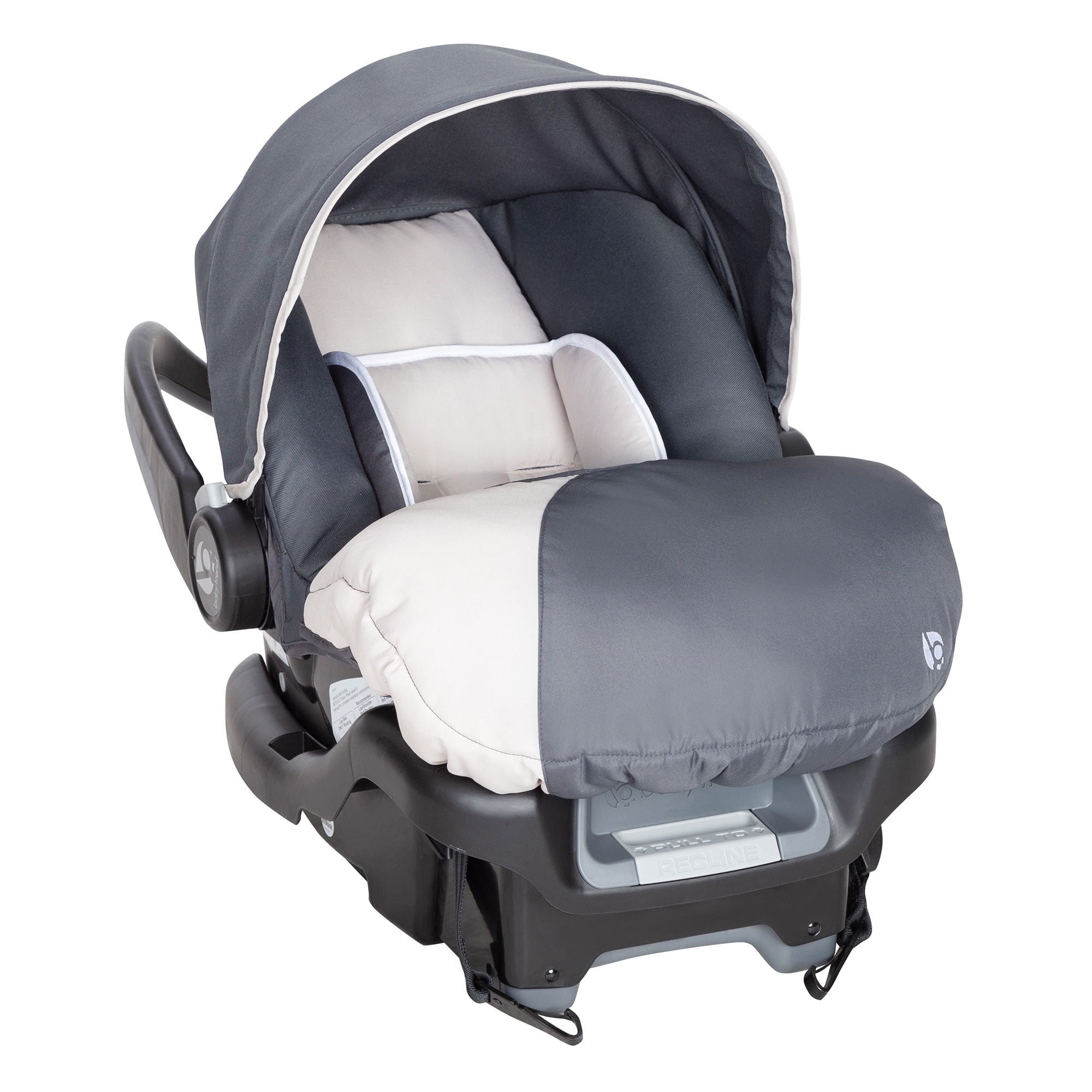Baby Trend Ally Adjustable 35 Pound Baby Car Seat with Base, Gray (2 Pack)