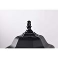 thumbnail image 4 of Nuvo Lighting Hopkins Outdoor Large Post Light Pole Lantern 1 Light Matte Black Finish Clear Glass, 4 of 7