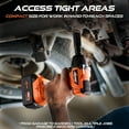 thumbnail image 2 of Cordless Impact Wrench 1/2 Inch, [Brushless] [REAL 400N.m] [2350 RPM], Impact Gun with 2×4.0Ah Battery [21V ], Power Electric Wrench for Car Tire/House/Mower, [6 Sockets] [Storage Box], 2 of 8