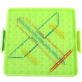 thumbnail image 5 of KAKOWELY 4pcs Geoboard Pegboard Plastic Nail Board Geometric Shape Learning Tools Random Color,6.3X"X5.51"X0.39", 5 of 5