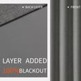 thumbnail image 3 of Cortinas separadoras de ambientes Blackout Joydeco, color gris oscuro, 70 x 240 cm, 3 of 6
