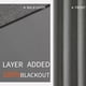 thumbnail image 3 of Cortinas separadoras de ambientes Blackout Joydeco, color gris oscuro, 70 x 230 cm, 3 of 6