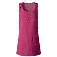 thumbnail image 4 of Athletic Dress For Women Sevevn Women's Summer Comfortable Casual Solid Sleeveless Round Neck Button Pocket Dress Short Dress Womens Summer Dresses, 4 of 6