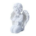 thumbnail image 2 of Kneeling Praying Pure White Angels Resin Garden Statue for Decor, 2 of 9