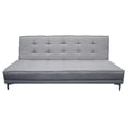 thumbnail image 1 of Sofa Cama Zeus Plata 3 posiciones Lino nacinoal EL BAZAR STORE Moderno Abotonado, 1 of 4