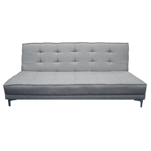 Sofa Cama Zeus Plata 3 posiciones Lino nacinoal EL BAZAR STORE Moderno Abotonado