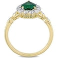thumbnail image 4 of Everly Women's Created Topaz and Created Emerald 10k Yellow Gold Ring, 4 of 8