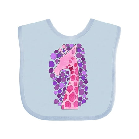 

Inktastic Giraffe in Pink- Silhouette Gift Baby Boy or Baby Girl Bib