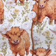 thumbnail image 6 of Arlun Womens Pajama Sets Button up Satin Pjs Short Sleeve and Shorts 2 Piece Pjs Sets Cute Leopard Highlands Beef Graphic Loungewear with Chest Pocket 2-White XL, 6 of 7