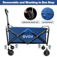 thumbnail image 6 of GVDV Collapsible Wagon Cart, Portable Utility Wagon for Camping, Beach, Picnic, Shopping, Sports, and Grocery Transport, Blue, 6 of 8