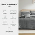 thumbnail image 5 of Mainstays All in One Reversible Comforter and Sheet set- 11 Piece, King, Grey Texture, 5 of 10