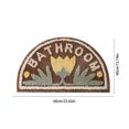 thumbnail image 3 of 1PCS Super Absorbent Non-Slip Bathroom Rug Shower Mat Doorway Toilet Washroom Thickened Semi-Circular Door Carpet for Living Room Bedroom, 3 of 9