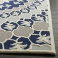 thumbnail image 3 of SAFAVIEH Bellagio Zoja Floral Wool Area Rug, Navy Blue/Ivory, 8' x 10', 3 of 8