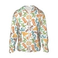 thumbnail image 1 of Vsdgher Sweat à Capuche Simple Imprimé Dessin Adulte pour Hommes Femmes, Manches Longues Protection Solaire Pêche pour Course Natation-TTG, 1 of 7